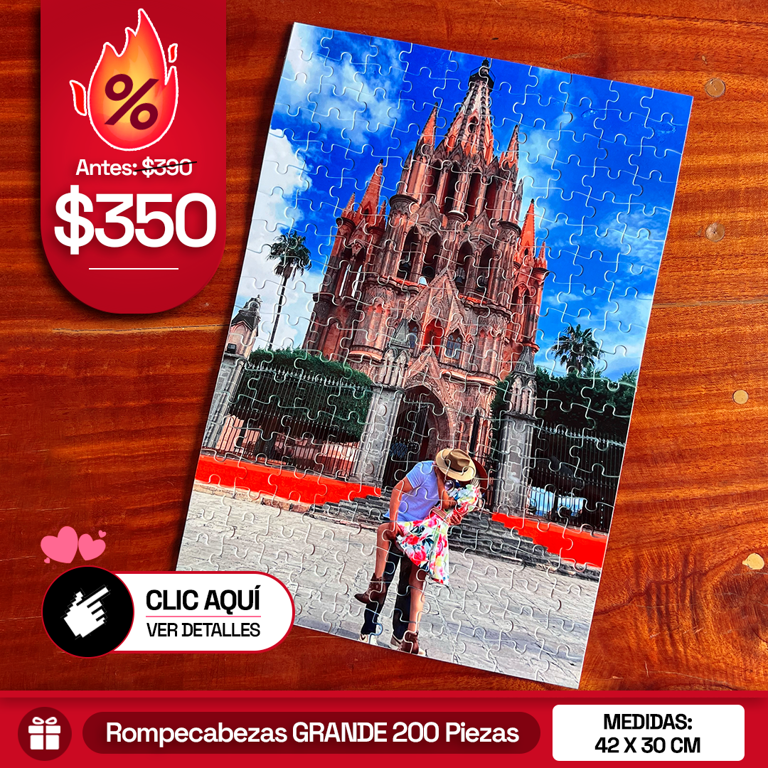 Rompecabezas Personalizado GRANDE de 200 Piezas