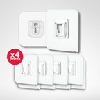 Ganchos Adhesivos Doble Cara para Rompecabezas (4 Pares)