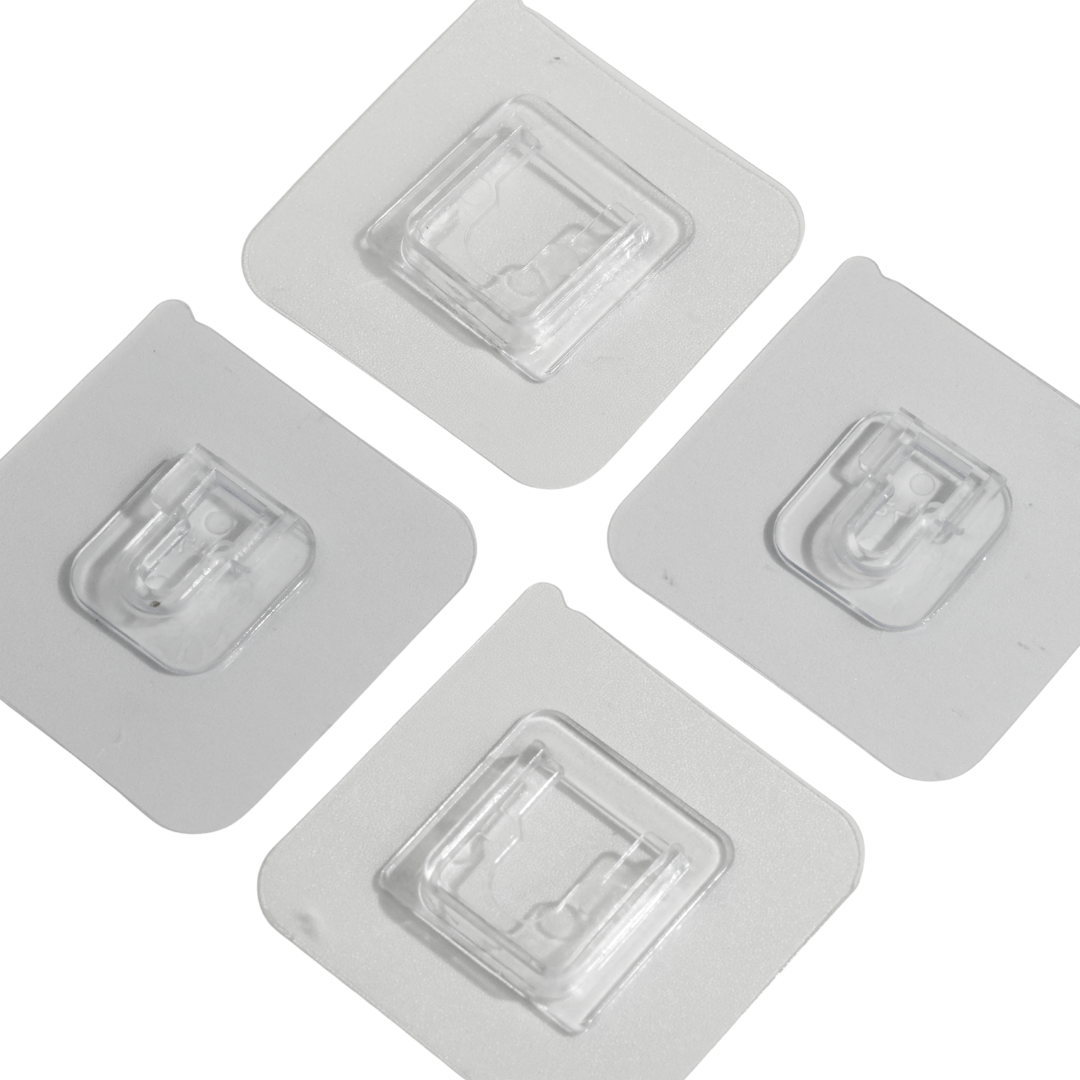 Ganchos Adhesivos Doble Cara para Rompecabezas (4 Pares)