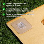 Ganchos Adhesivos Doble Cara para Rompecabezas (4 Pares)