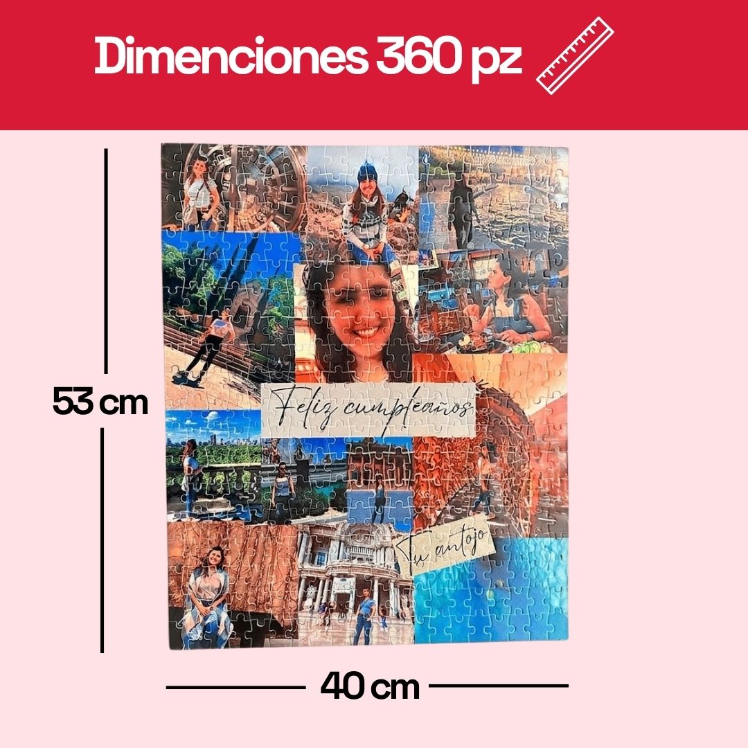 Rompecabezas Personalizado de Cartón de 360 Piezas 52 x 42 cm