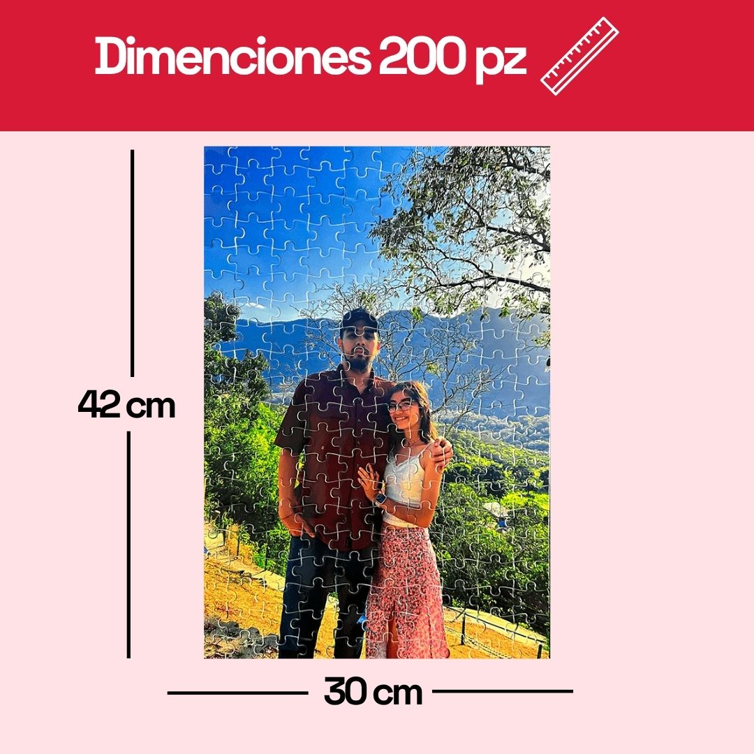 Rompecabezas Personalizado de Cartón de 200 Piezas 40 x 28 cm