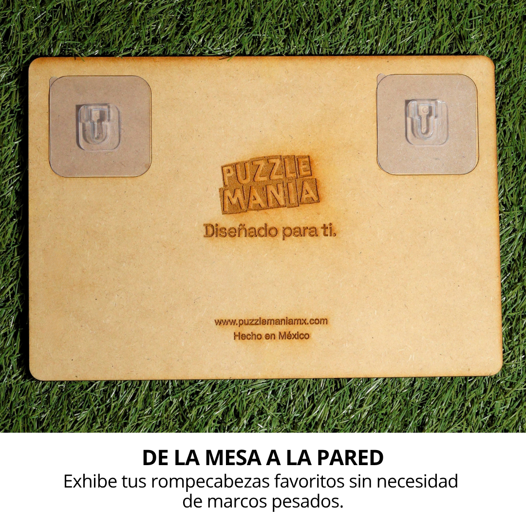 Ganchos Adhesivos Doble Cara para Rompecabezas (4 Pares)