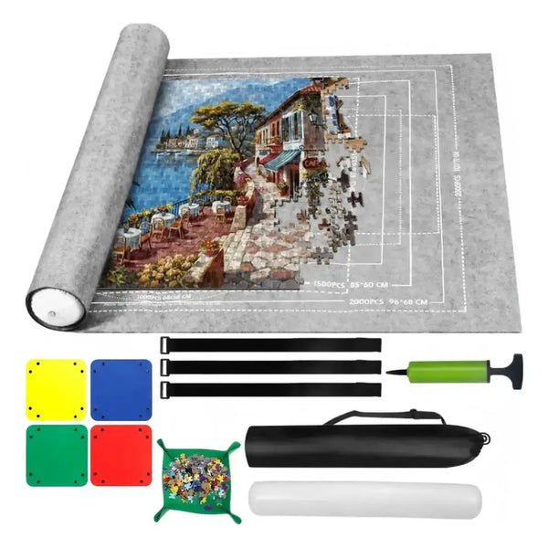 Kit de Tapete Enrollable para Armar tu Rompecabezas