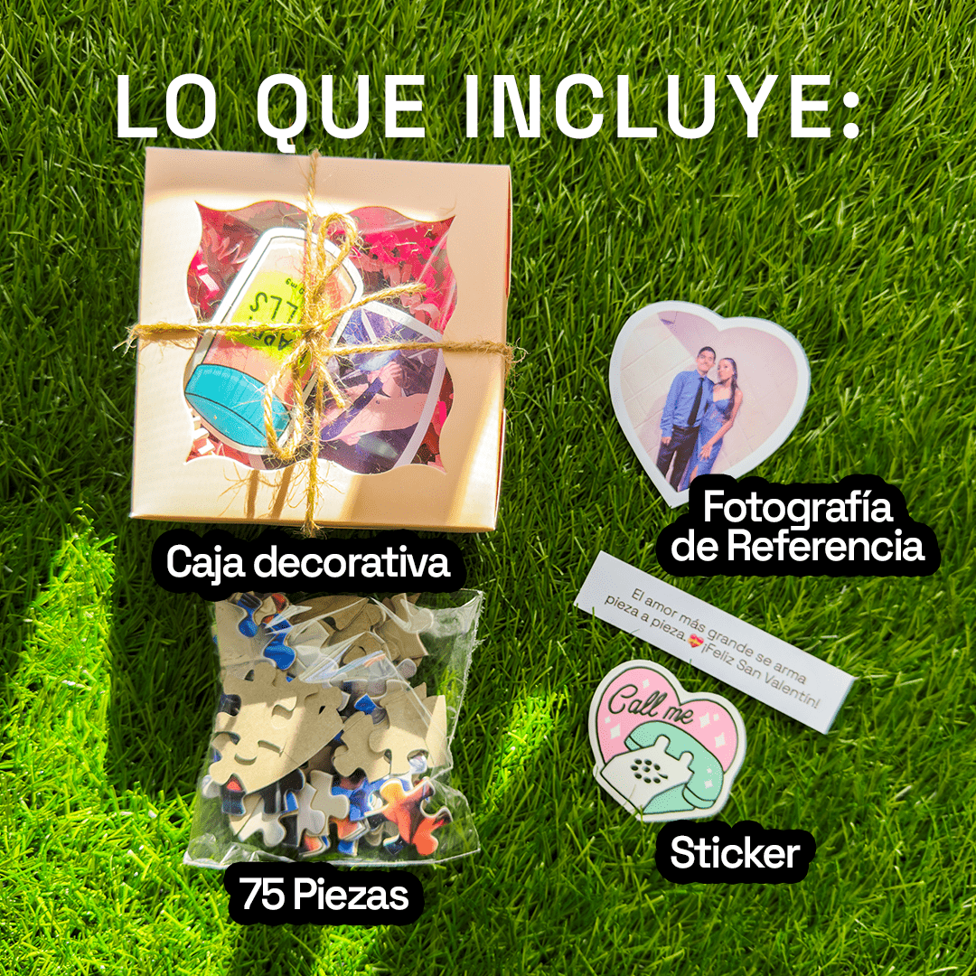 Rompecabezas Personalizado CORAZON 75 Piezas - Puzzlemania México