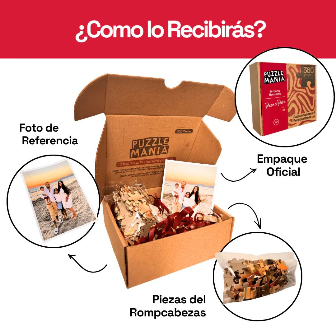 Rompecabezas Personalizado de Cartón de 100 Piezas - 20 x 28 CM - Puzzlemania México