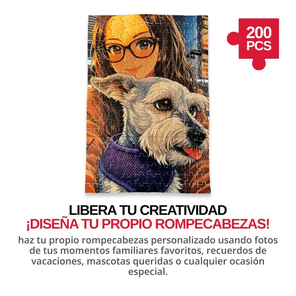 Rompecabezas Personalizado de Cartón de 200 Piezas - 40 x 28 CM - Puzzlemania México