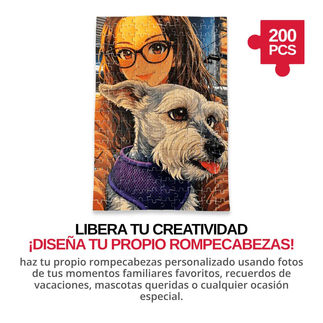 Rompecabezas Personalizado de Cartón de 200 Piezas - 40 x 28 CM - Puzzlemania México