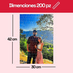 Rompecabezas Personalizado de Cartón de 200 Piezas 40 x 28 cm - Puzzlemania México