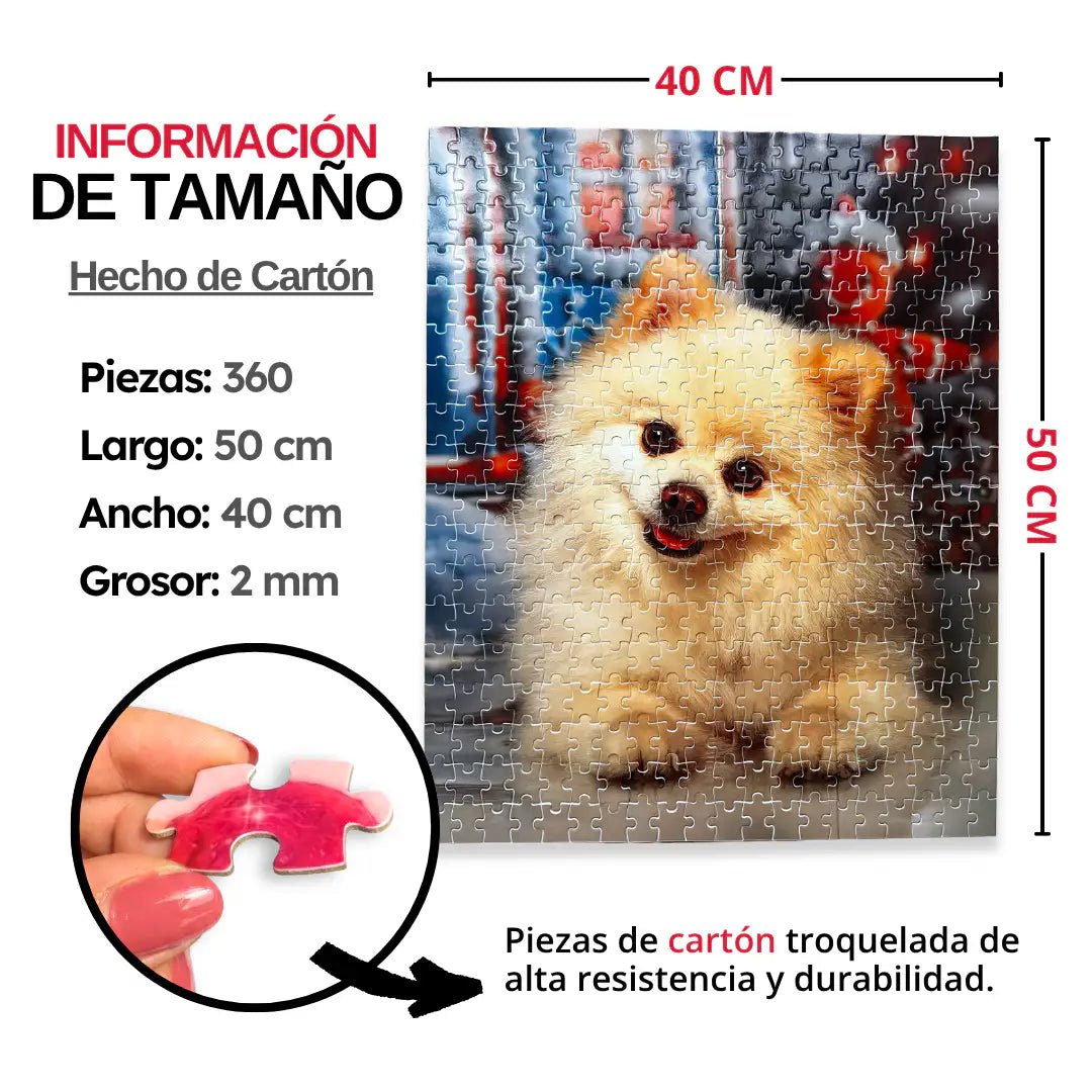Rompecabezas Personalizado de Cartón de 360 Piezas - 50 x 40 CM - Puzzlemania México