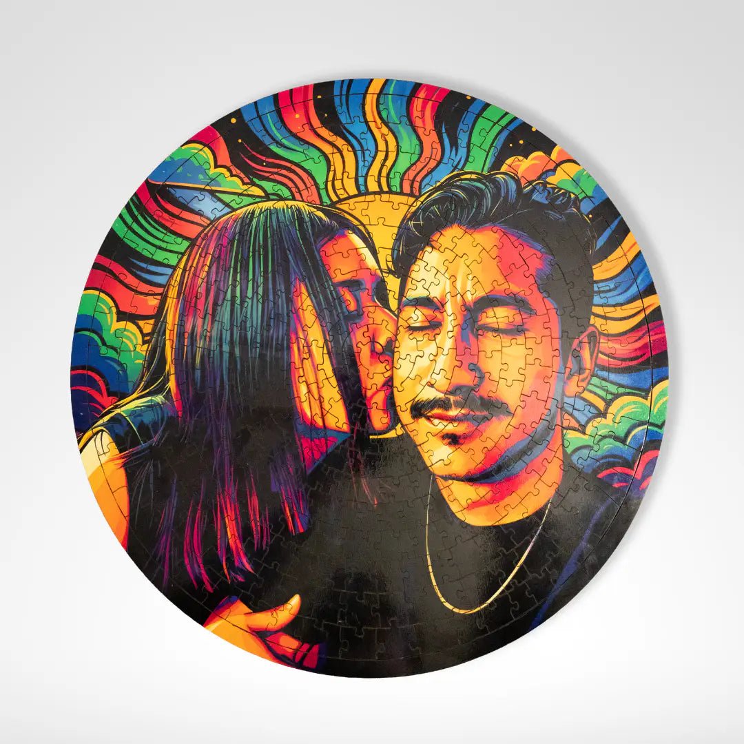 Rompecabezas Personalizado de Madera MDF Circular Espiral 308 Piezas - 39 CM Diámetro - Puzzlemania México