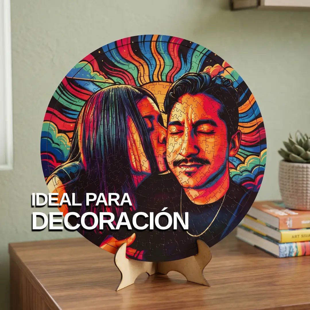 Rompecabezas Personalizado de Madera MDF Circular Espiral 308 Piezas - 39 CM Diámetro - Puzzlemania México