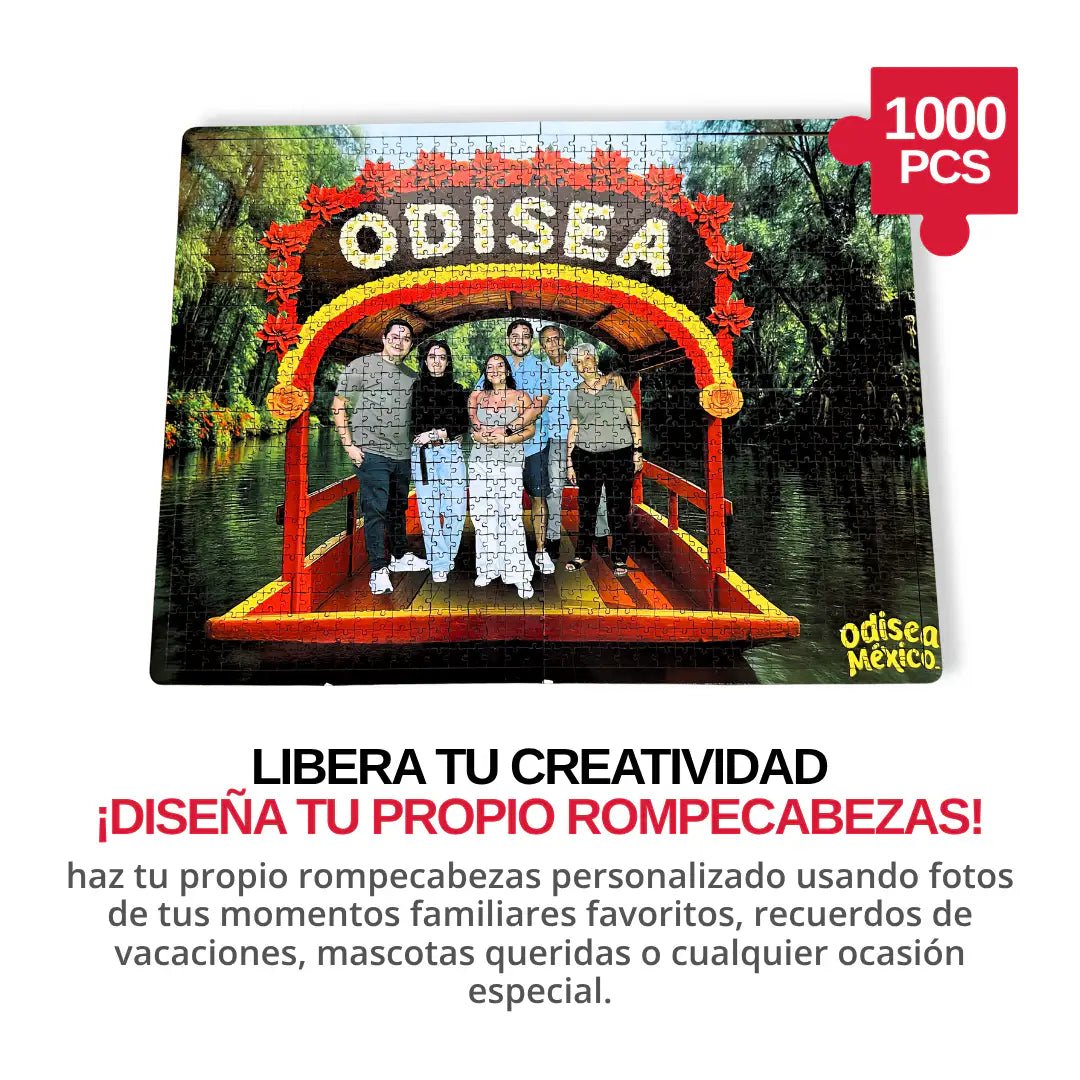 Rompecabezas Personalizado de Madera MDF de 1000 Piezas - 50 x 38 CM - Puzzlemania México