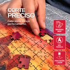 Rompecabezas Personalizado de Madera MDF de 135 Piezas 26 x 18 cm - Puzzlemania México