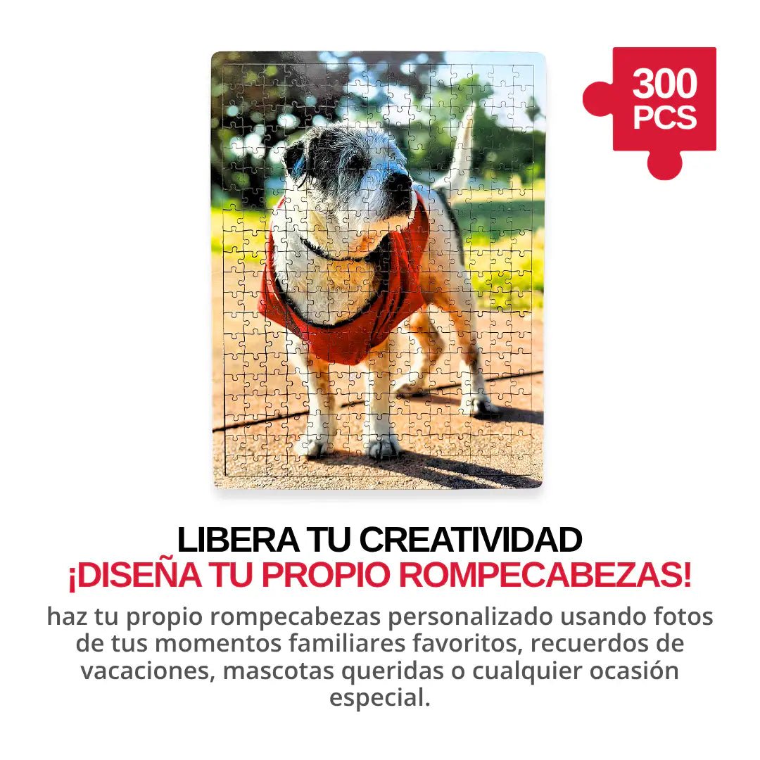 Rompecabezas Personalizado de Madera MDF de 300 Piezas - 34 x 26 CM - Puzzlemania México