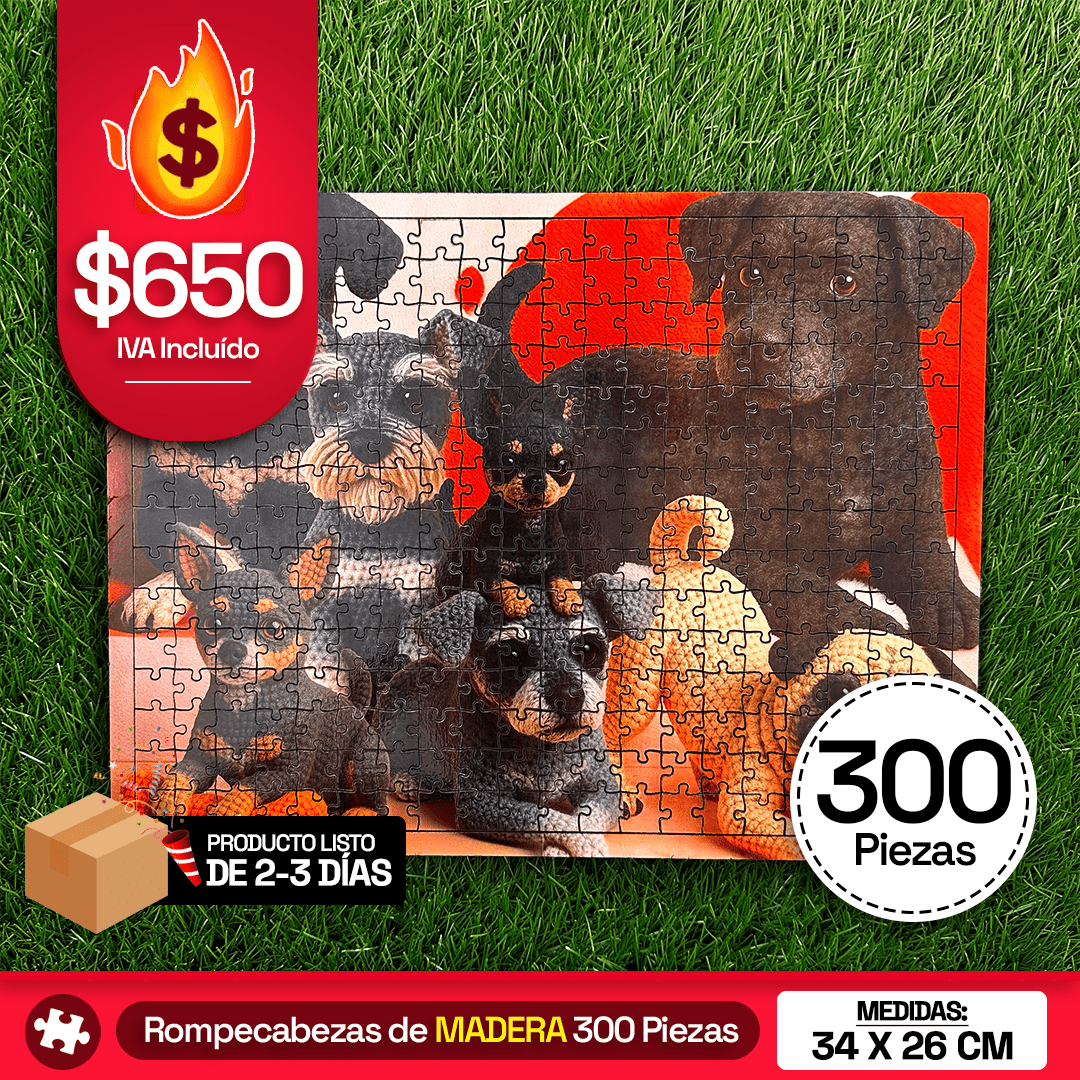 Rompecabezas Personalizado de Madera MDF de 300 Piezas - Puzzlemania México