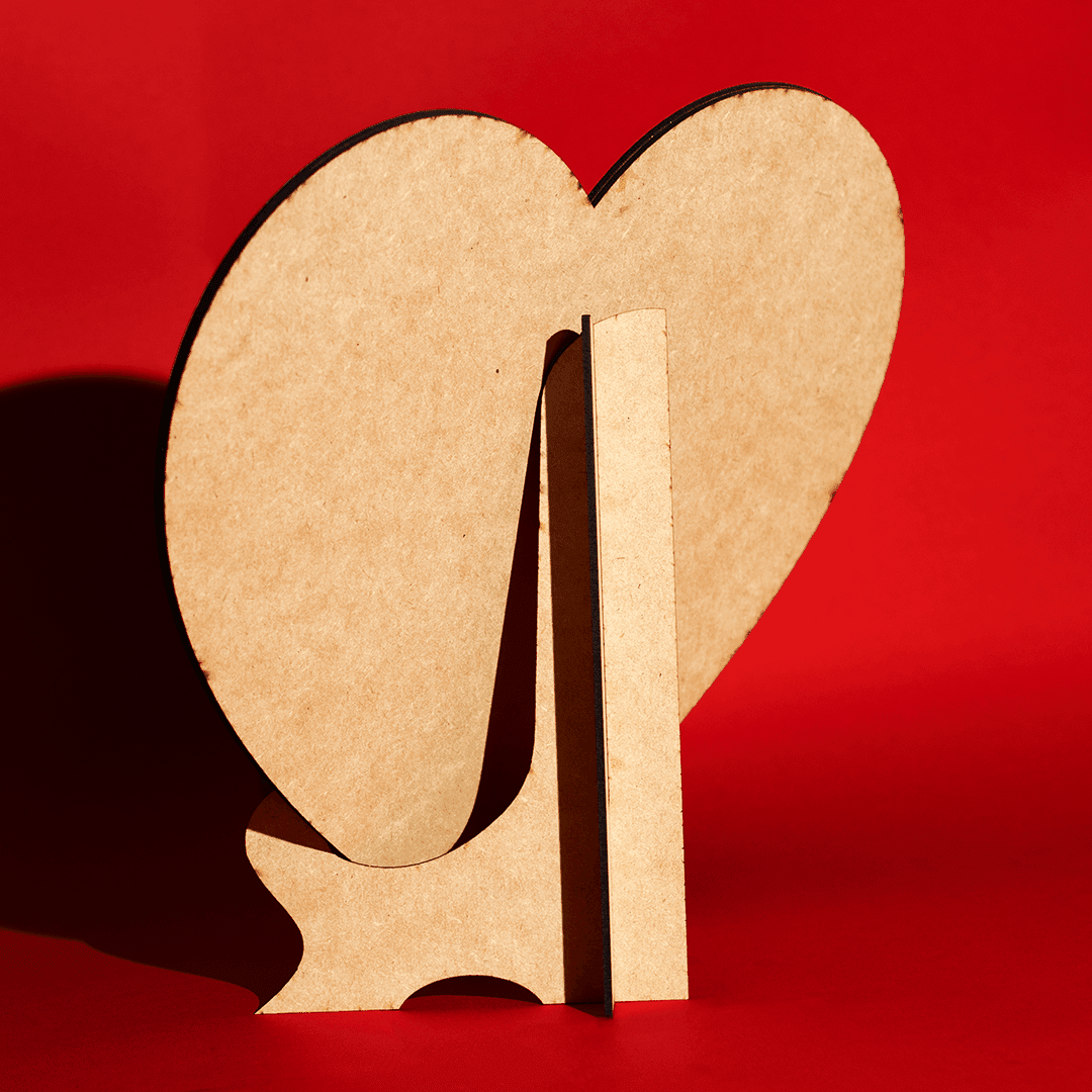 Rompecabezas Personalizado de Madera MDF de Corazón 122 piezas - Puzzlemania México