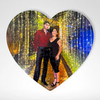 Rompecabezas Personalizado de Madera MDF Forma de Corazón 122 piezas 31 x 29 cm - Puzzlemania México