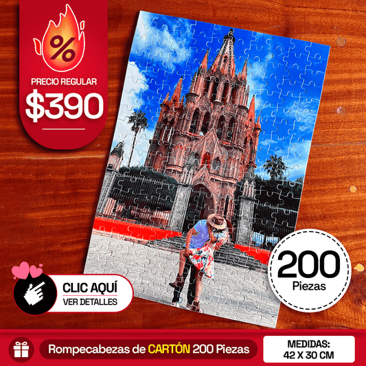 Rompecabezas Personalizado GRANDE de 200 Piezas - Puzzlemania México